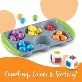 img 1 attached to 🧩 Learning Resources Mini Muffin Match - Math Activity Set: Fun Learning Games for Toddlers to Enhance Early Math Skills, Color and Number Sorting, Fine Motor Development - 76 Pieces, Homeschool and Preschool Toys, Ages 3+