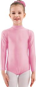 img 4 attached to 👯 Enhanced Toddler Girls Ballet Dance Leotard: Long Sleeve Design for Kids and Teens