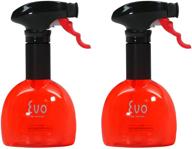 🌿 evo oil sprayer bottle set - non-aerosol red 8-ounce capacity for olive oil and cooking oils (pack of 2) logo