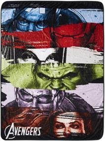 img 4 attached to 👉 Premium Plush Fleece Throw Blanket - Marvel Avengers: Spiderman, Ironman, Captain America & Avengers