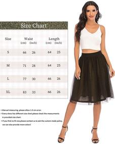 img 2 attached to 👗 Shinny 2-Layered Tulle Skirt: Ideal Knee Length Party Petticoat for Women - Bridesmay