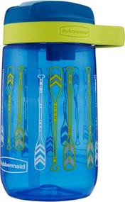 img 3 attached to 🚣 Leak-Proof Sip Kids Water Bottle by Rubbermaid, 14 oz, with Oars Graphic