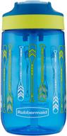 🚣 leak-proof sip kids water bottle by rubbermaid, 14 oz, with oars graphic logo