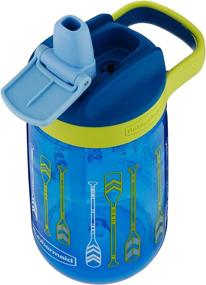 img 1 attached to 🚣 Leak-Proof Sip Kids Water Bottle by Rubbermaid, 14 oz, with Oars Graphic