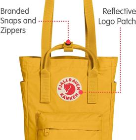 img 3 attached to Fjallraven Kanken Totepack Mini Backpack - Everyday and Travel Bag with Tablet Sleeve, Ochre