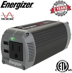 img 3 attached to 💡 Energizer 150 Watts Pure Sine Wave Power Inverter: Dual Mode Car Inverter with USB Ports and AC Outlet - ETL Certified