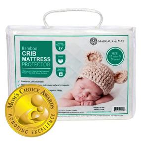 img 4 attached to 👶 Crib Mattress Protector Pad by Margaux & May - Mom's Choice Award Winner for Stain Protection - Deluxe Bamboo Rayon - Fitted, Quilted - Noiseless, Dryer Friendly - Ideal for Baby, Infant & Toddler"