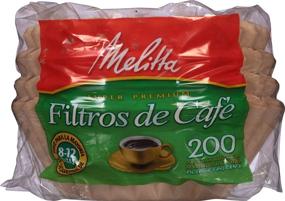 img 2 attached to ☕ Melitta Basket Coffee Filter: 200 Count, Pack of 1, Brown for 8-12 Cup Brewers - High Quality Filters for Optimal Brewing Performance