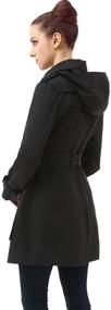 img 2 attached to BGSD Womens Hooded Length Trench