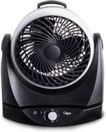 💨 ozeri brezza ii dual oscillating 10" high velocity desk fan, black: the ultimate cooling solution логотип