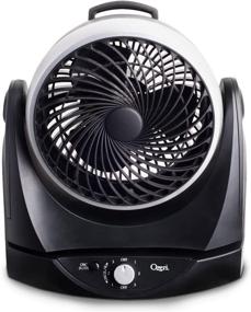 img 4 attached to 💨 Ozeri Brezza II Dual Oscillating 10" High Velocity Desk Fan, Black: The Ultimate Cooling Solution