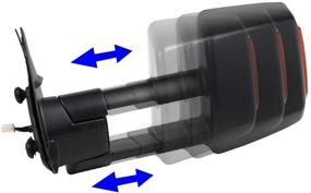 img 2 attached to DNA Motoring TWM-070-T888-BK-AM: Powerful+Heated Towing Mirrors with LED Turn Signals for 16-19 Tacoma