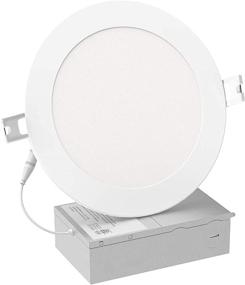 img 4 attached to LFBTP 6 Inch Ultra-Thin Recessed Lighting Low Profile Slim Panel Downlight With Junction Box Industrial Electrical