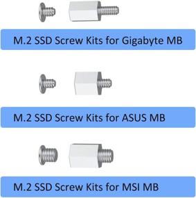 img 3 attached to M.2 Screw Set and Laptop M.2 Heatsink for ASUS, MSI, Gigabyte, and Other Motherboards