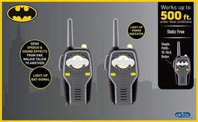 img 3 attached to Batman Walkie Talkies with Illuminated Designs and User-Friendly Features