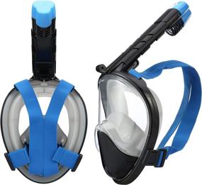 img 3 attached to 🤿 Legit Sports Full Face Snorkel Mask: Enhanced View, Leak-proof Snorkeling Mask for Adults!