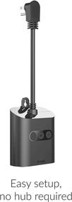 img 3 attached to 🔌 D-Link Outdoor Smart Wi-Fi Plug with 2 Outlets, 1 USB Port, No Hub Required, Works with Google Assistant – Black (DSP-W320-US)