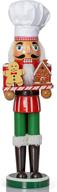 🎅 ornativity christmas chef nutcracker figure – festive gingerbread man house decoration logo