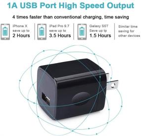 img 3 attached to 🔌 USB стенной зарядный адаптер, набор из 3 штук, блок зарядки 1A/5V для iPhone 12 11 Pro Max, SE, XR/XS/X, 8/7/6/6S Plus, iPad, Samsung Galaxy S21 S20, A20, A51, LG, Pixel, Moto.