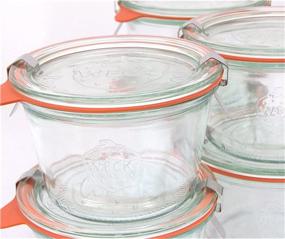 img 1 attached to 🏺 Weck 741 - 0.25L Mold Jars with Lids - Set of 6 Rings and 12 Clamps