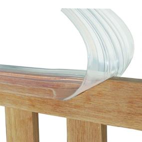 img 1 attached to 🍼 KidKusion Gummi Crib Rail Cover: Clear/Translucent, USA-Made, One Size - Ideal for Soothing Baby Teething