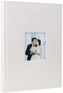 facraft flannelette 4x6 photo album: holds 300 photos, ivory, perfect for wedding gifts, anniversary, baby shower & family memorabilia logo