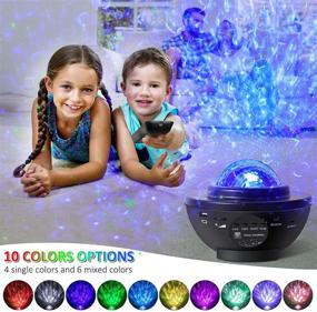 img 3 attached to 🌟 Fi 10 Color Music Starry Light Projector with Remote & Bluetooth - Ultimate Star Projector Night Light for Baby Kids Bedroom/Game Rooms/Home Theatre