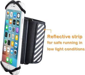 img 2 attached to 📱 WANPOOL Walking Wristband | Forearm Band Phone Holder for 4.5 – 6 Inch Phones: Securely Carry iPhones & More!