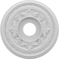 🏰 ekena millwork baltimore pvc ceiling medallion, 16-inch od x 3.5-inch id x 1-inch p, white logo