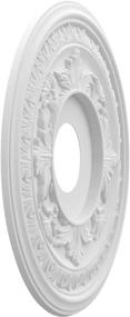 img 1 attached to 🏰 Ekena Millwork Baltimore PVC Ceiling Medallion, 16-inch OD x 3.5-inch ID x 1-inch P, White