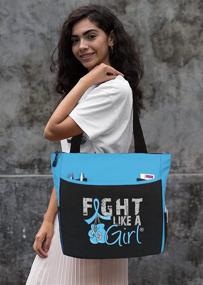 img 1 attached to 👊 Boxing Glove Tote Bag: Fight Like a Girl – Dakota (Assorted Colors) - Enhance Your Online Visibility