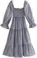 r vivimos womens sleeves off shoulder plaid black women's clothing in dresses logo