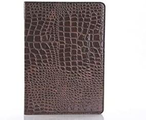 img 1 attached to LiViTech(TM Crocodile Alligator PU Leather Folio Carrying Smart 🐊 Cover Case for Apple iPad 4 3 2 - Brown