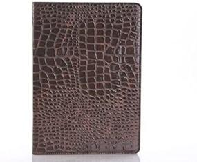 img 2 attached to LiViTech(TM Crocodile Alligator PU Leather Folio Carrying Smart 🐊 Cover Case for Apple iPad 4 3 2 - Brown