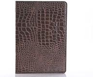 livitech(tm crocodile alligator pu leather folio carrying smart 🐊 cover case for apple ipad 4 3 2 - brown logo