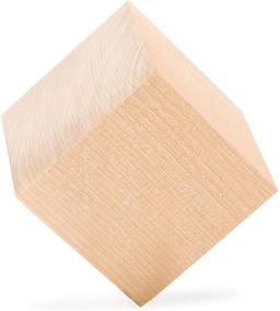 img 1 attached to 🔲 Pack of 12 Large 2-inch Unfinished Wood Cubes - Ideal for Crafts, Decor, and Wood Block Projects, by Woodpeckers