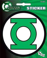 👀 eye-catching ata-boy dc comics green lantern logo 4" full color sticker - perfect for fans! logo