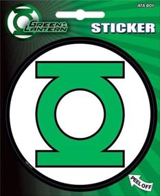 img 1 attached to 👀 Привлекательный значок Ata-Boy DC Comics Green Lantern Logo 4" полноцветный наклейка - идеально подходит для фанатов!