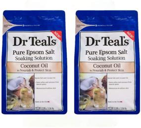 img 3 attached to 🌴 Rejuvenate with Dr Teals Coconut Oil Pure Epsom Salt Soaking Solution - 3 lbs (Pack of 2)