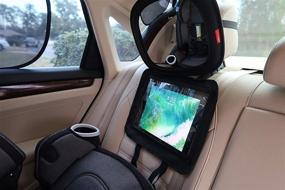img 4 attached to 📱 Rear and Forward Facing Children's Tablet Holder: Sleek, Lightweight Solution for Rear-Facing Mirror Setup.