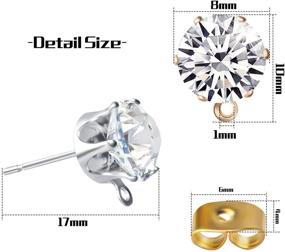 img 2 attached to Rhinestone Hypoallergenic Butterfly Stoppers Accessories