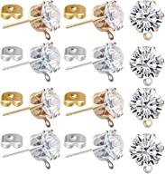 rhinestone hypoallergenic butterfly stoppers accessories logo