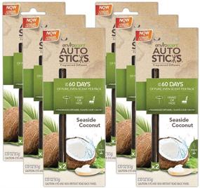 img 3 attached to 🚗 Enviroscents Natural Car Air Fresheners, 6-Pack with 12 Auto Sticks (Seaside Coconut)