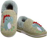 yinbwol slippers dinosaur non slip numeric_12 boys' shoes and slippers logo