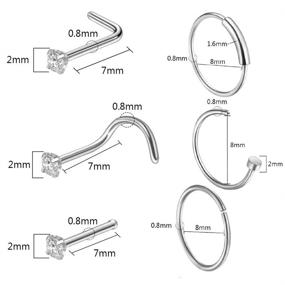 img 3 attached to 👃 SOTICA Nose Piercing Kit - Professional Stainless Steel Piercing Needles and Clamps Set for Nose Piercing Supplies - Includes 18G and 20G Catheter Needles