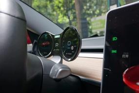 img 1 attached to KUNFINE Car HUD LCD Dashboard Display for Tesla Model 3 & Model Y: Enhanced Multimedia Cluster Tuning Parts