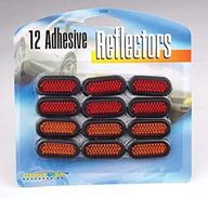 🚦 amber and red stick-on reflectors - custom accessories logo