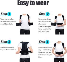 img 3 attached to 🤩 Posture Corrector Back Brace: Improve Posture & Relieve Lower/Upper Back Pain! (L)