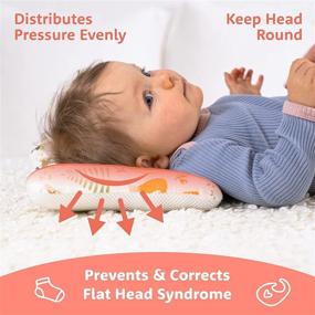 img 2 attached to 👶 Bliss N Baby Head Shaping Pillow: Prevent Flat Head & Reflux in Newborns - Perfect Infant Pillow, Cotton, Anti-Sweating - Pillow for Baby 0-12 Months - Gift Set