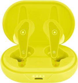 img 1 attached to EThings Heavy Duty Premium Sound Earbud Headphones With Wireless Charging Case (Neon Yellow)